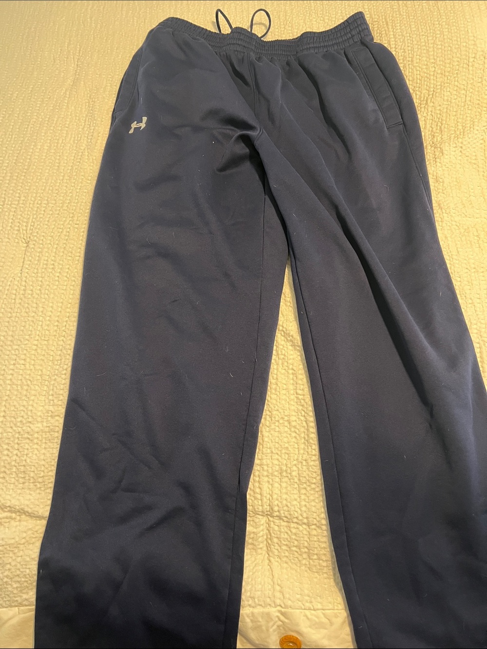 Under Armour mens Navy Drawstring Athletic Joggers